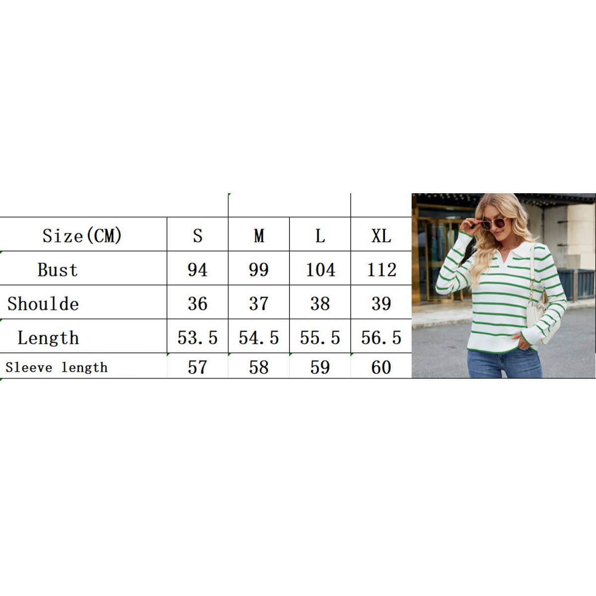 CASUAL STRIPED LONG-SLEEVED SWEATER