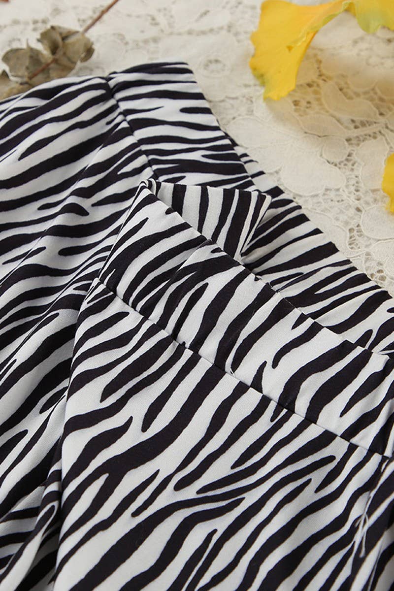 CWSPJ0387_STRIPED PRINT BANDEAU TOP AND PANTS PAJAMA SET