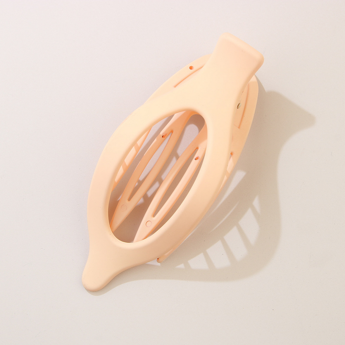 Glossy Matte Oval Hair Clip - Large Duckbill Style