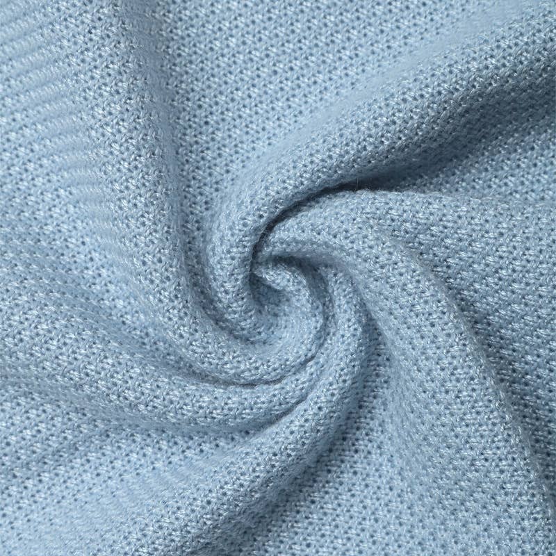 Bow-shaped slimming knitted halter top