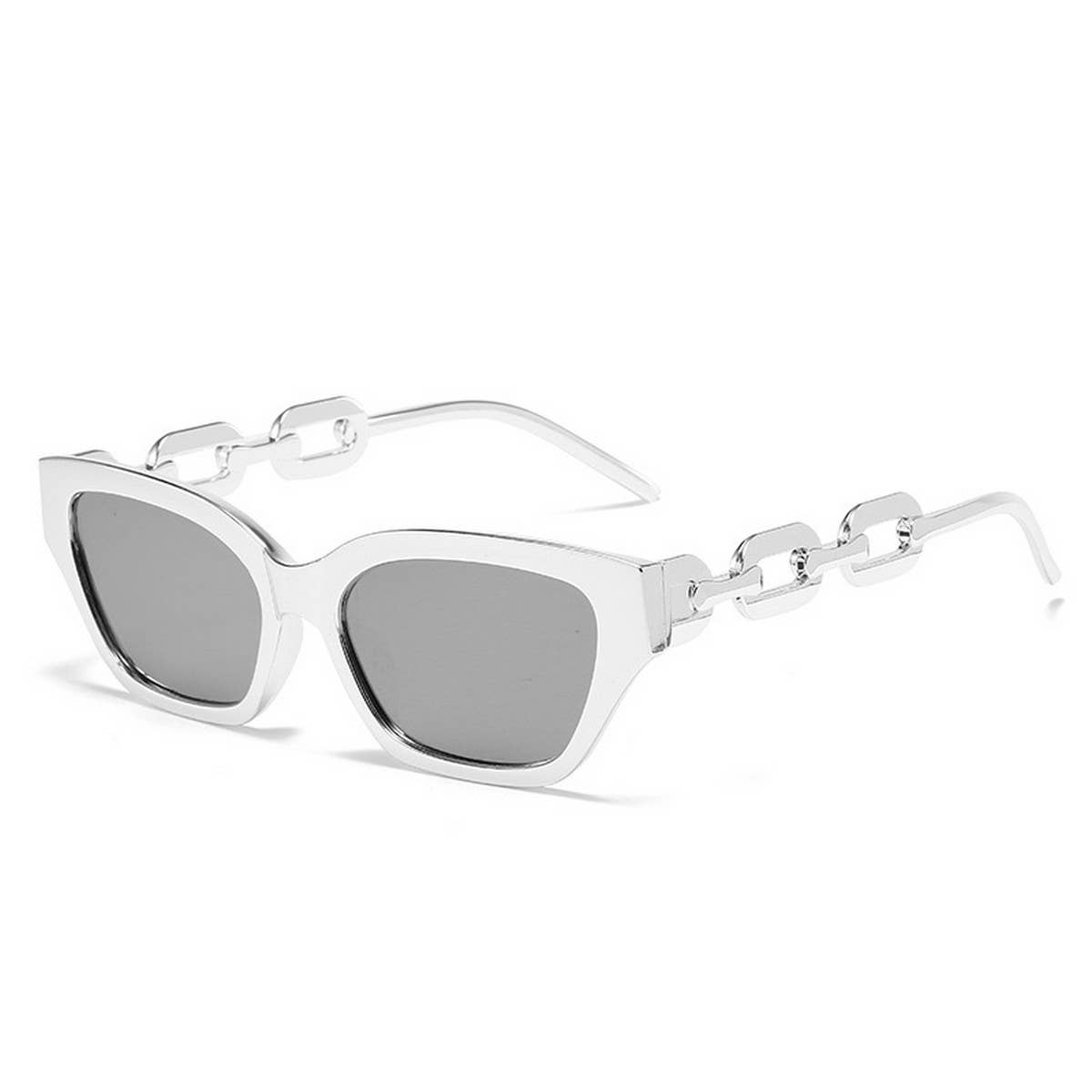 CAT-EYE CHAIN FASHION METAL SUNGLASSES WOMEN_CWASG0279