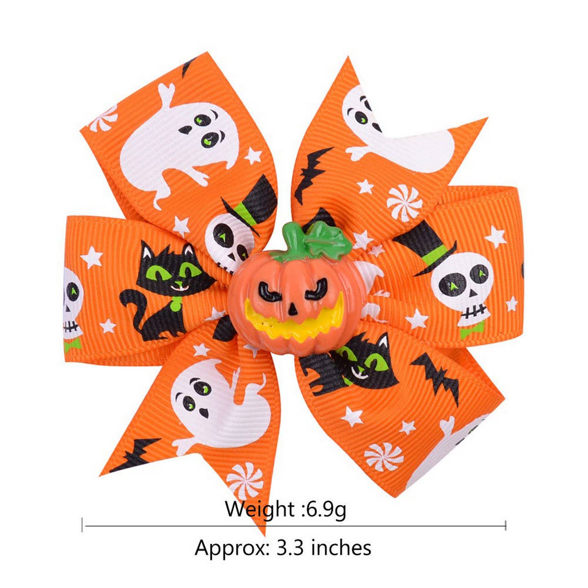 CHILDREN'S HALLOWEEN BAT HEAD HORROR HAIRPIN