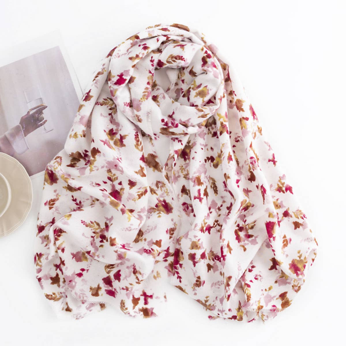 Elegant Faux Cashmere Scarf ? Long Winter Wrap