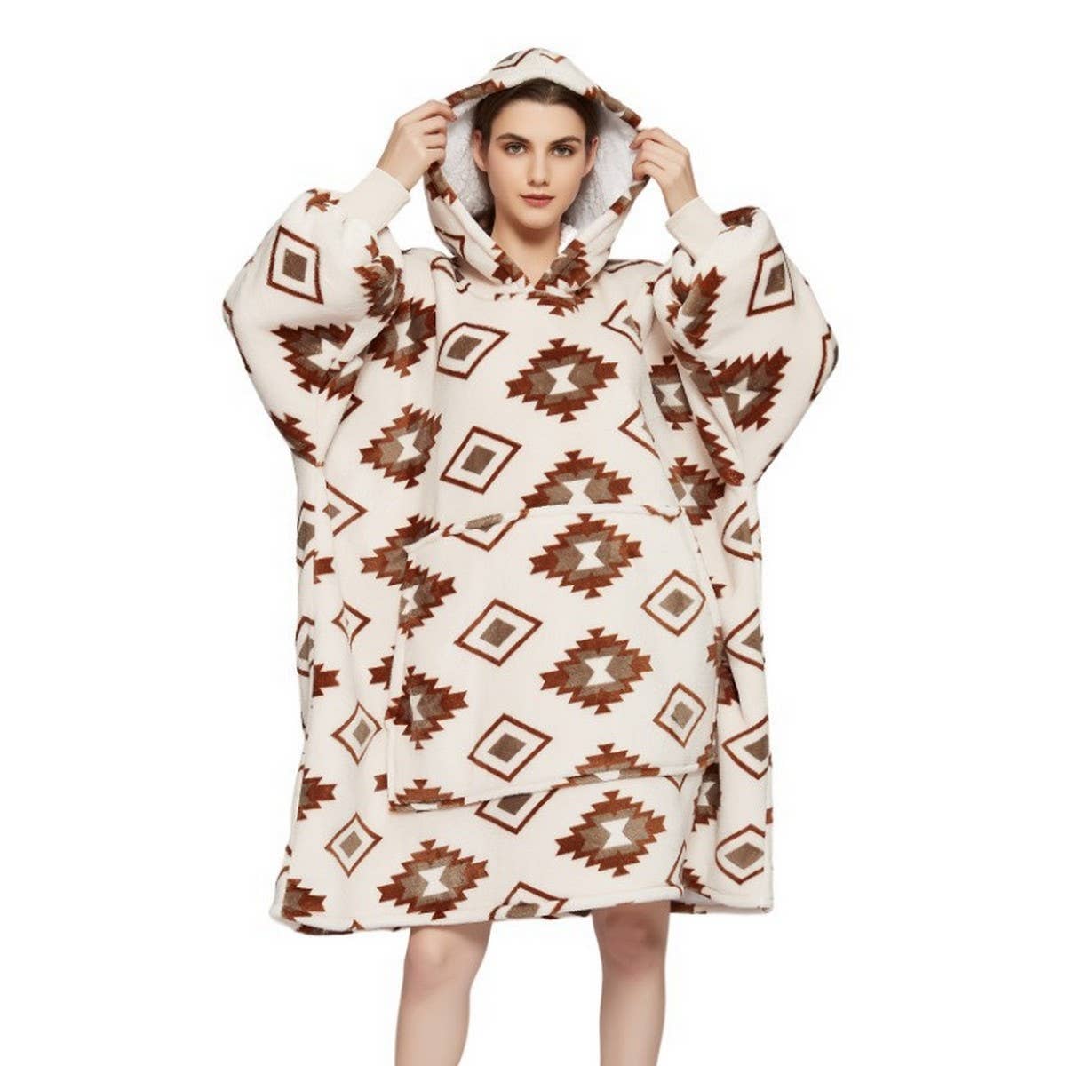 Lazy Wearable Blanket Hoodie for Adults_CWMM8986