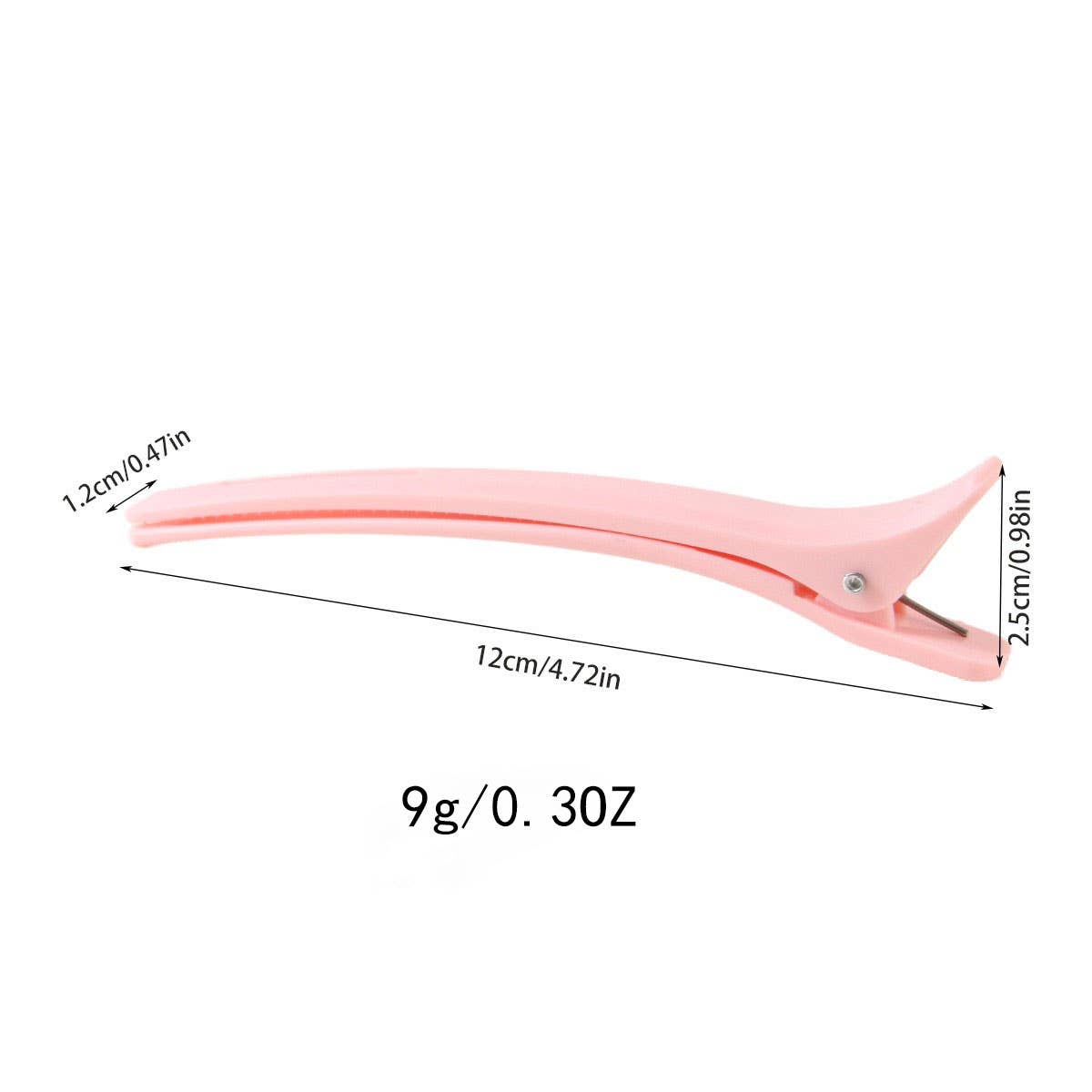 CWAHA07433_LARGE NO CREASE ALLIGATOR HAIR CLIPS STYLING