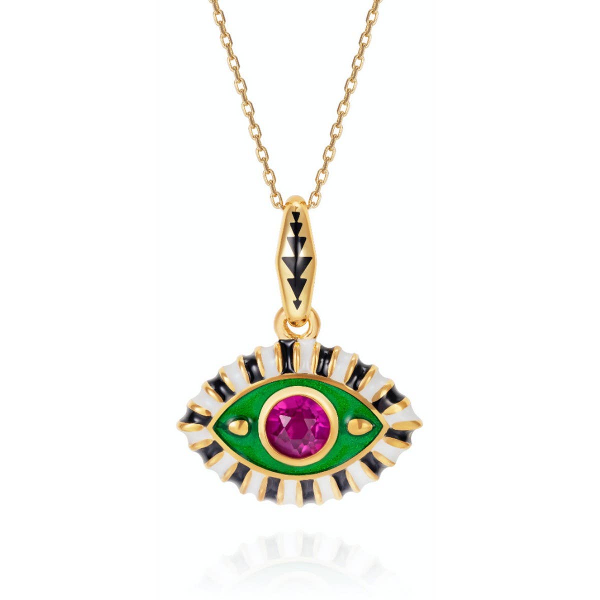Colorful Evil Eye Pendant Necklace