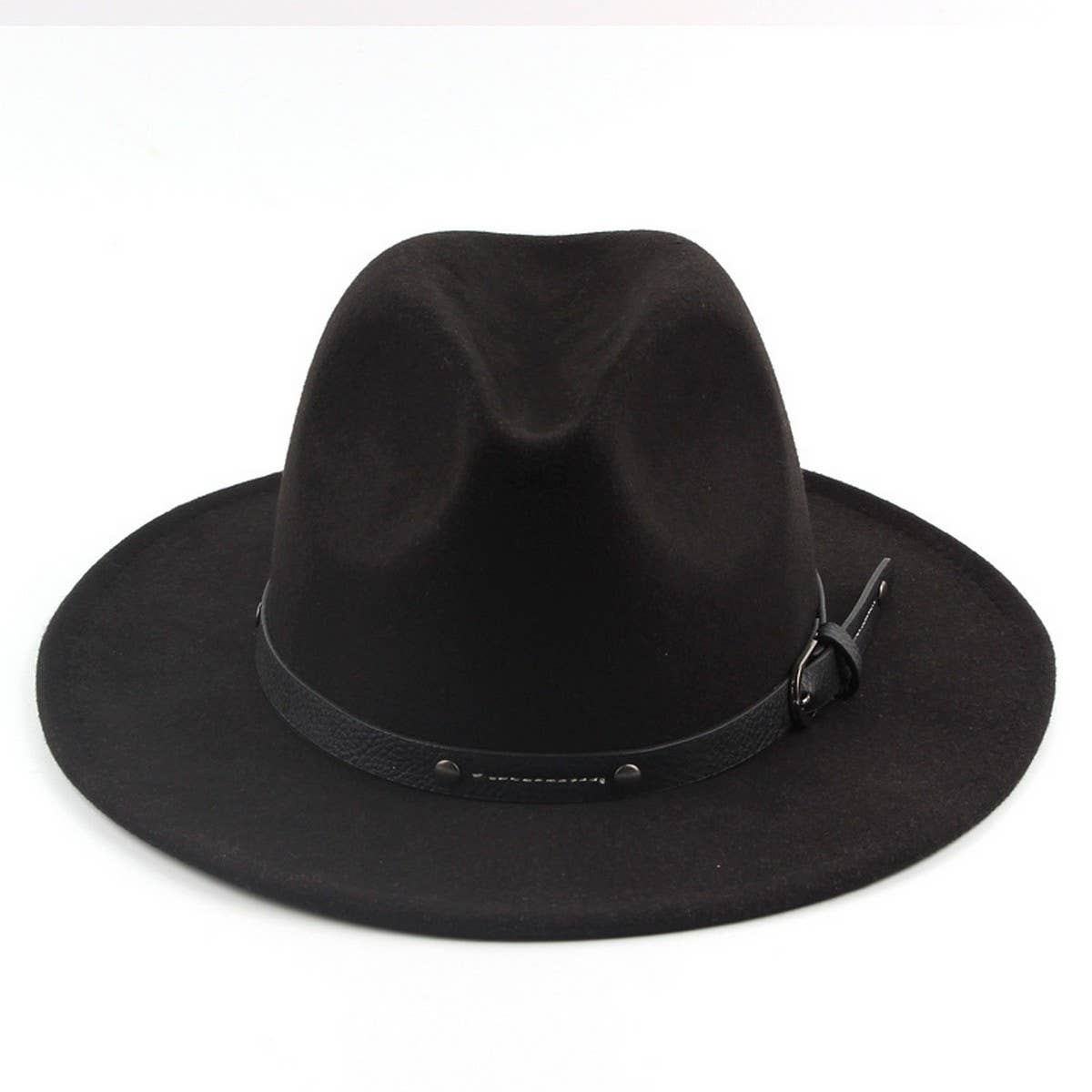 FLAT TOP BRITISH STYLE PANAMA HAT_CWAH1898