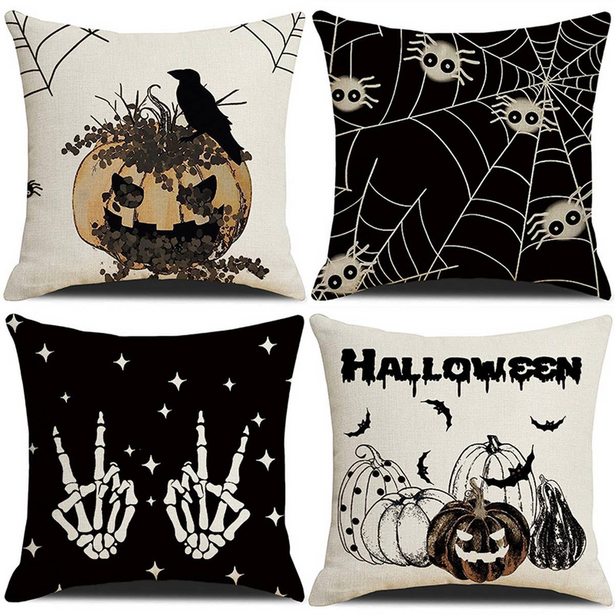 SKULL FUNNY SHORT PLUSH PILLOWCASE_CWMM1355