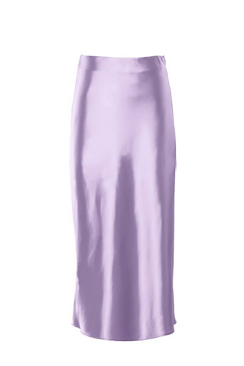 CWBMS0251_HIGH WAIST SATIN SLIM FIT DRAPE HIP WRAP SKIRT
