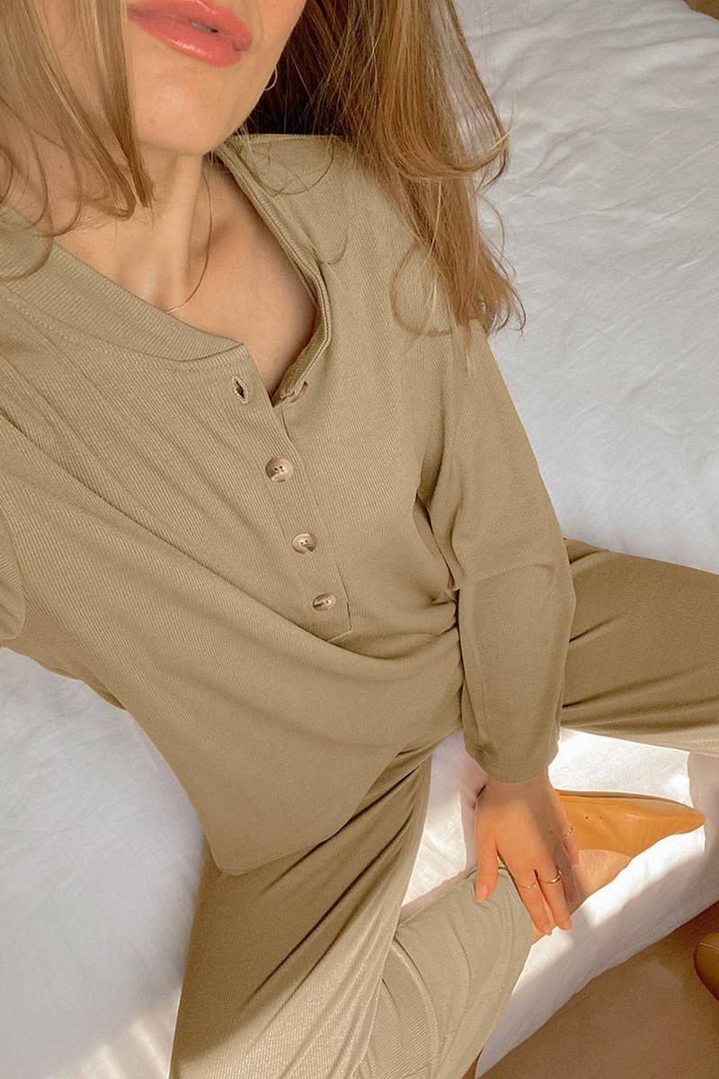 CWSPJ0290_LONG-SLEEVED TROUSERS PAJAMAS HOME WEAR SET