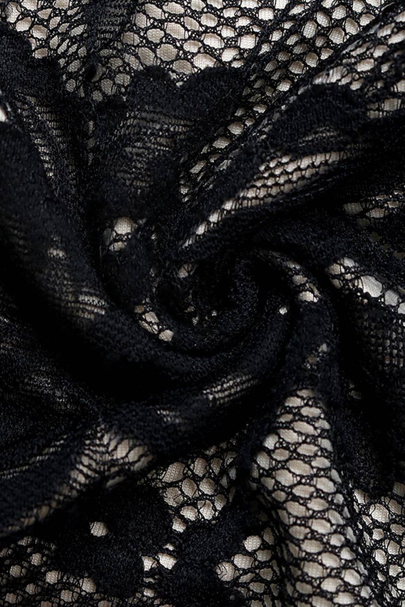 CWSBSSL0066_OFF-SHOULDER BOW LACE CONTRAST BODYSUIT