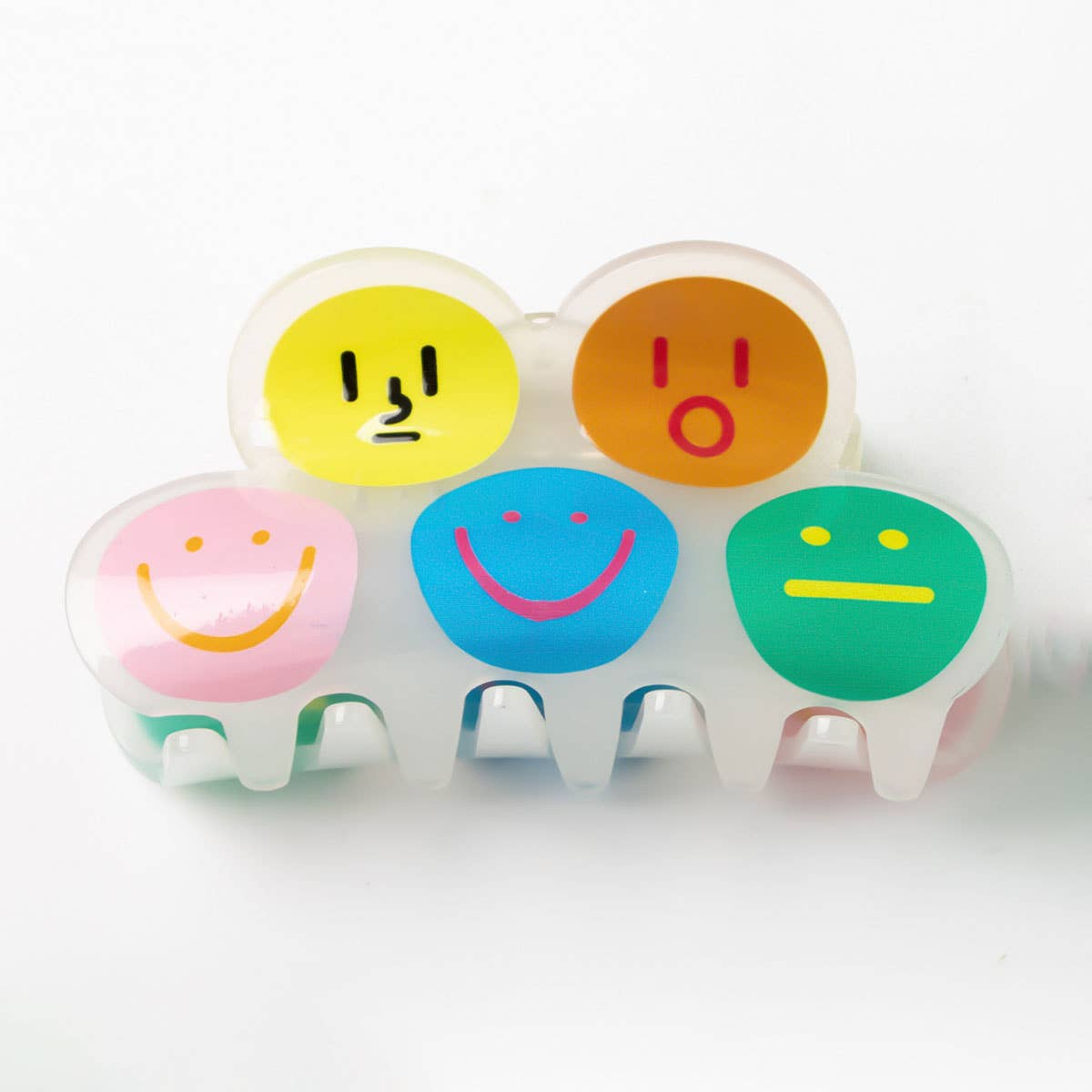 Cartoon Smiley Hair Claw - Cute Back Head Clip_CWAHA0279