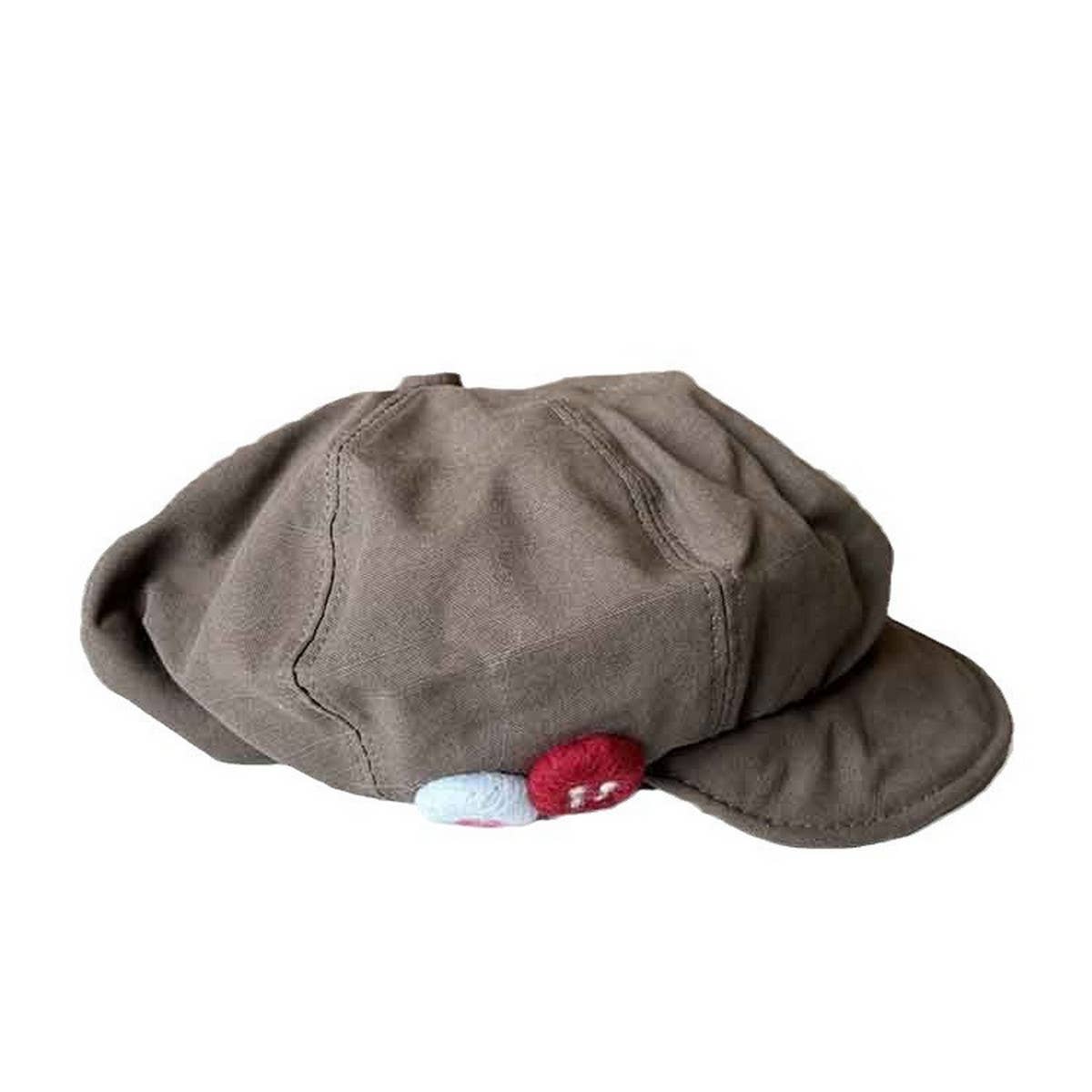 COLOR BUTTON PAINTER ASYMMETRICAL CLOUD BERET_CWAB2900