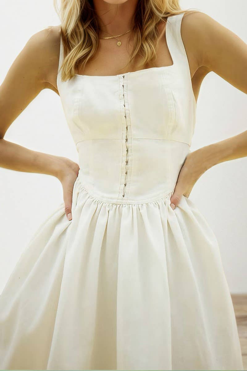 CWDSD8885_SOLID COLOR BUTTON TRIM CAMI MINI DRESS