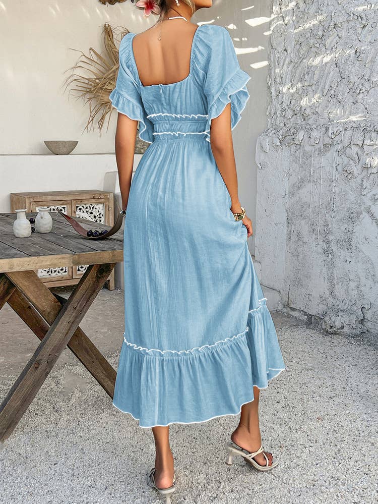 Bohemian Casual Reversible Short Sleeve Dress