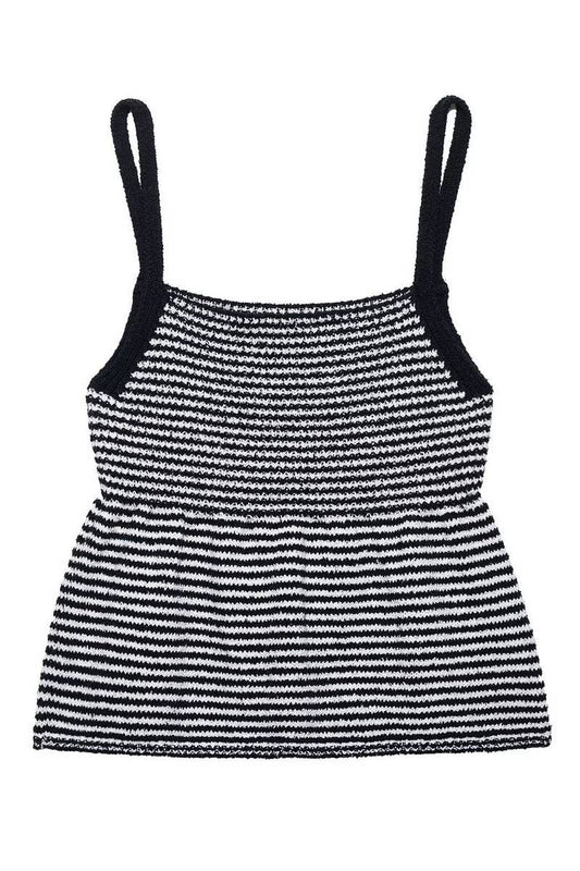 CWTTSL0360_FASHION CASUAL STRIPED KNITTED CAMISOLE
