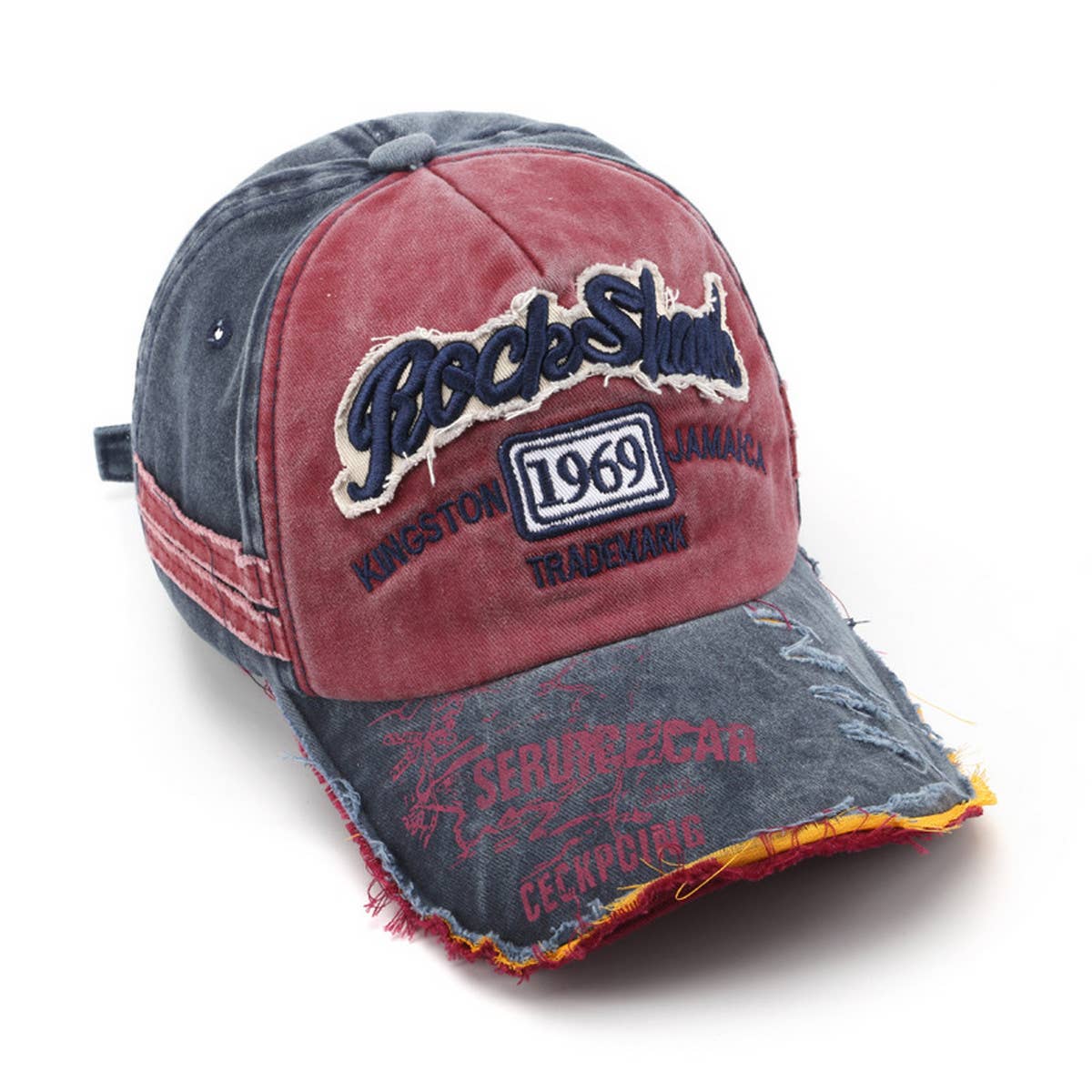 CWAH3221_VINTAGE WASHED OLD BASEBALL CAP WITH HOLES