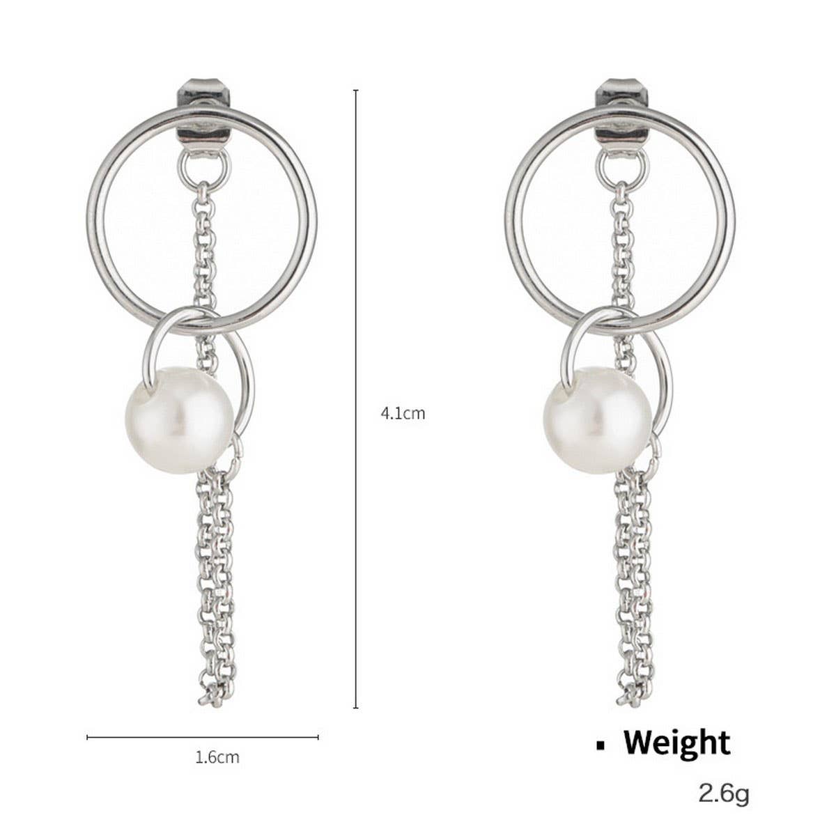 NEW CROSS PENDANT FASHION CHAIN PEARL EARRING SET