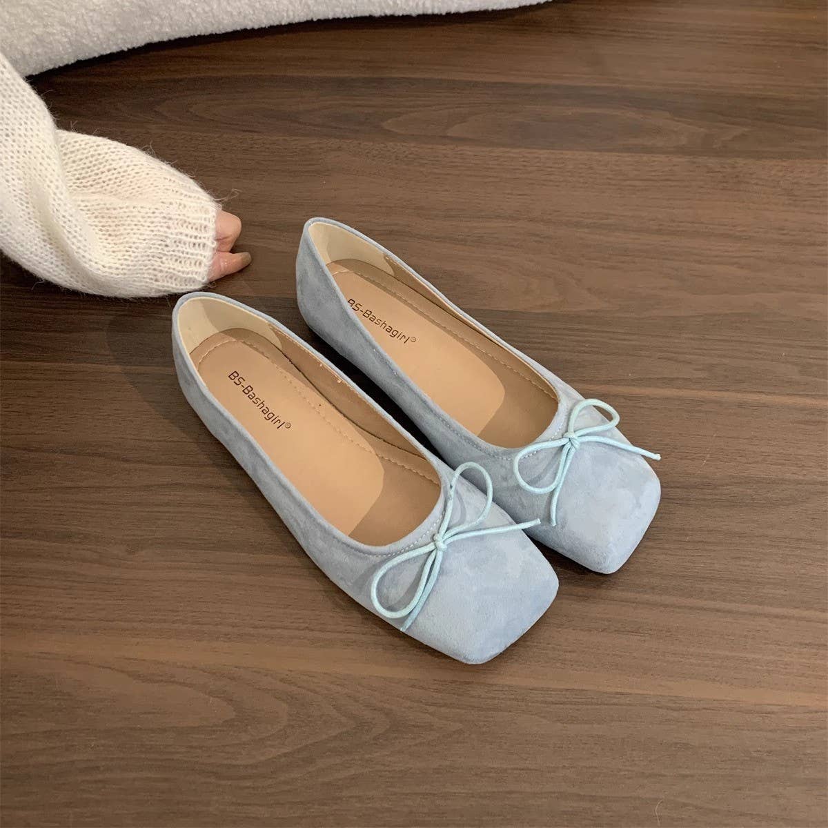 Suede Round Toe Flat Loafers for Women_CWSHF0072