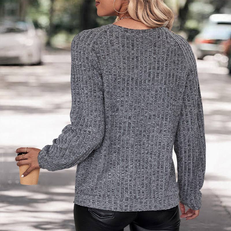 CREW-NECK PULLOVER STYLE KNITTED JACQUARD HOODIE
