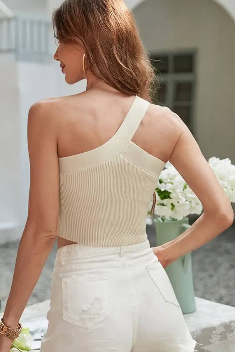 CWTTSL0305_SPRING AND SUMMER HOLLOW CONTRAST COLOR TANK TOP