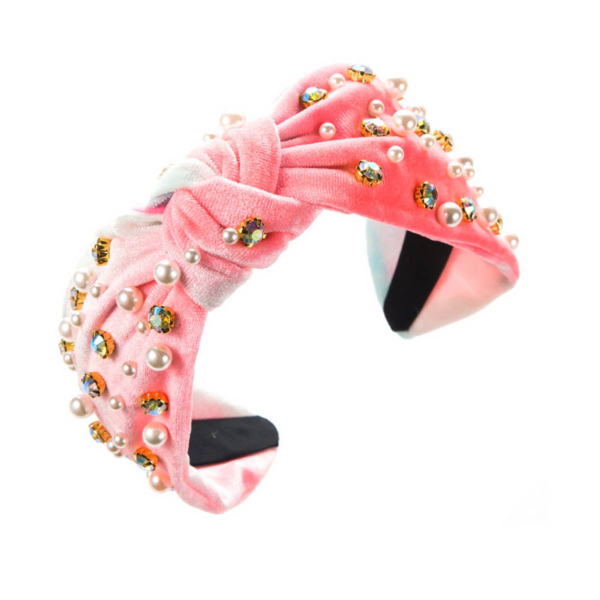 TIE-DYED CANDY-COLORED WIDE-BRIMMED HEADBAND