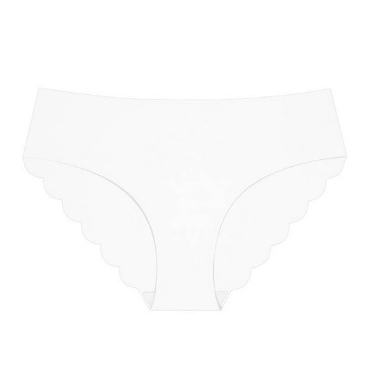 SEAMLESS ICE SILK WAVY LACE UNDERWEAR