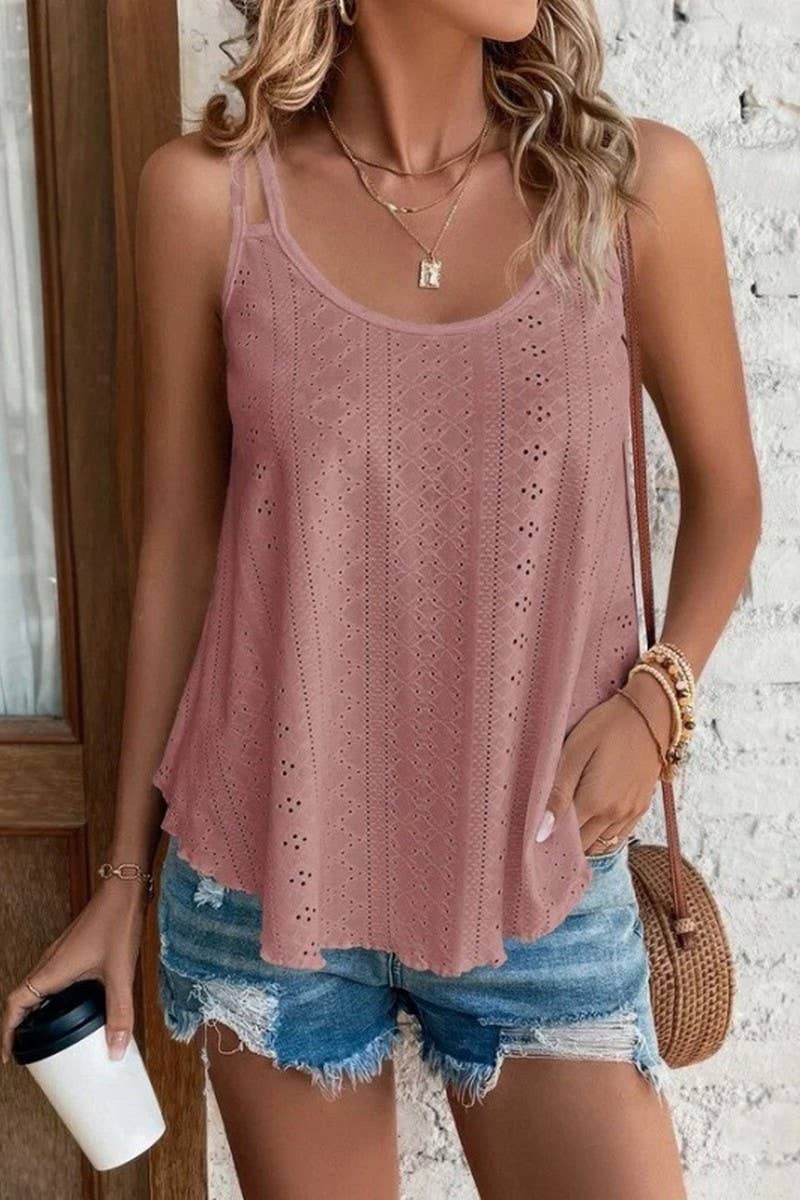 CWTTSL0413_DOUBLE SHOULDER ROUND NECK JACQUARD VEST