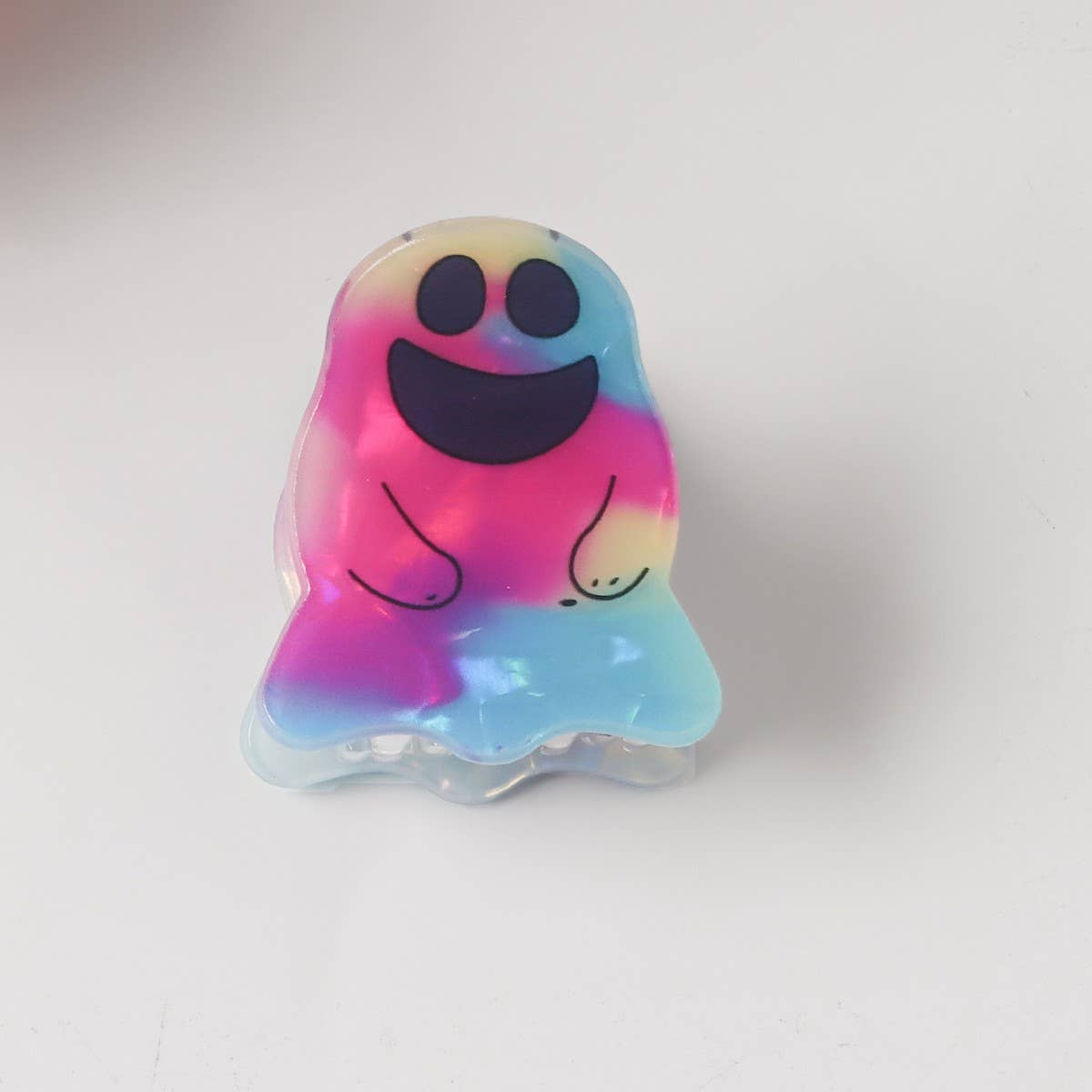 CWAHA1607_HALLOWEEN GHOST SMALL HAIR CLAW CLIP