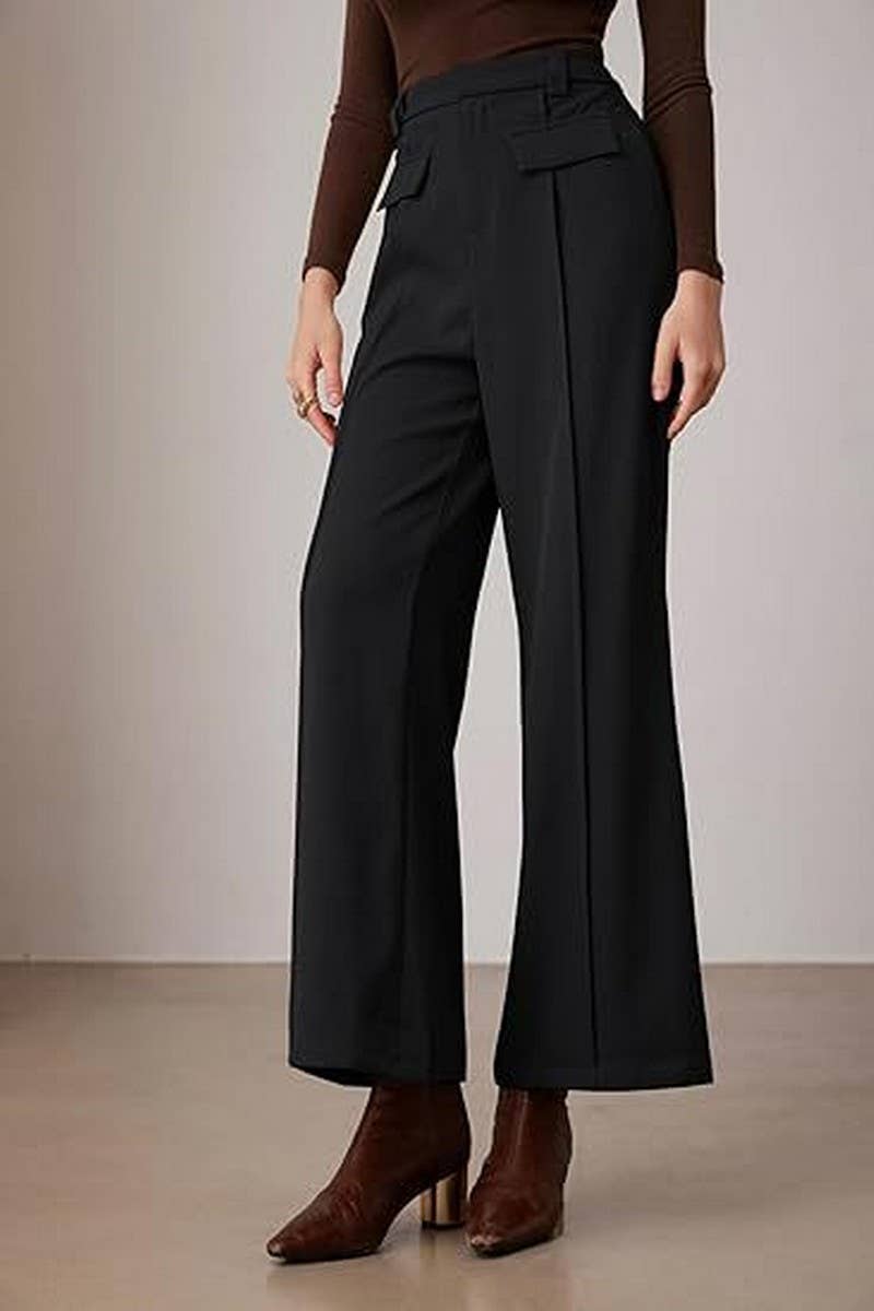 CWBLP1967_HIGH WAIST WIDE LEG BUSINESS CASUAL TROUSERS