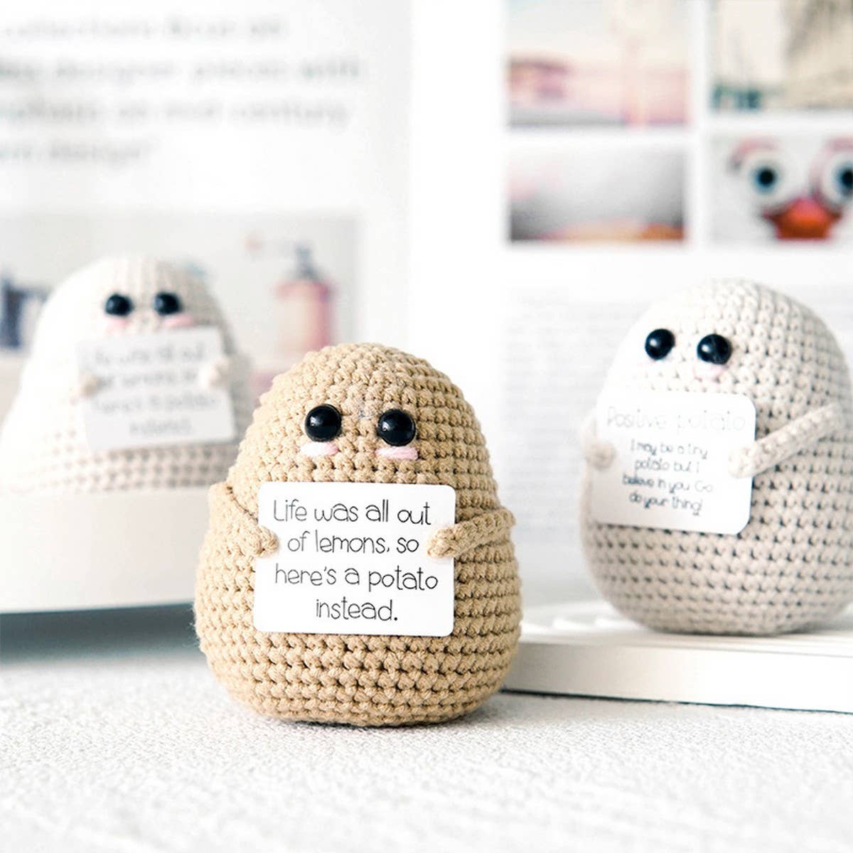 CWMM9274_FUNNY POTATO EXPRESSION PACK CROCHETED BUCKLE