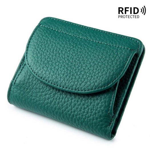 MINI SIMPLE FOLDING ULTRA-THIN LEATHER WALLET_CWAB3710