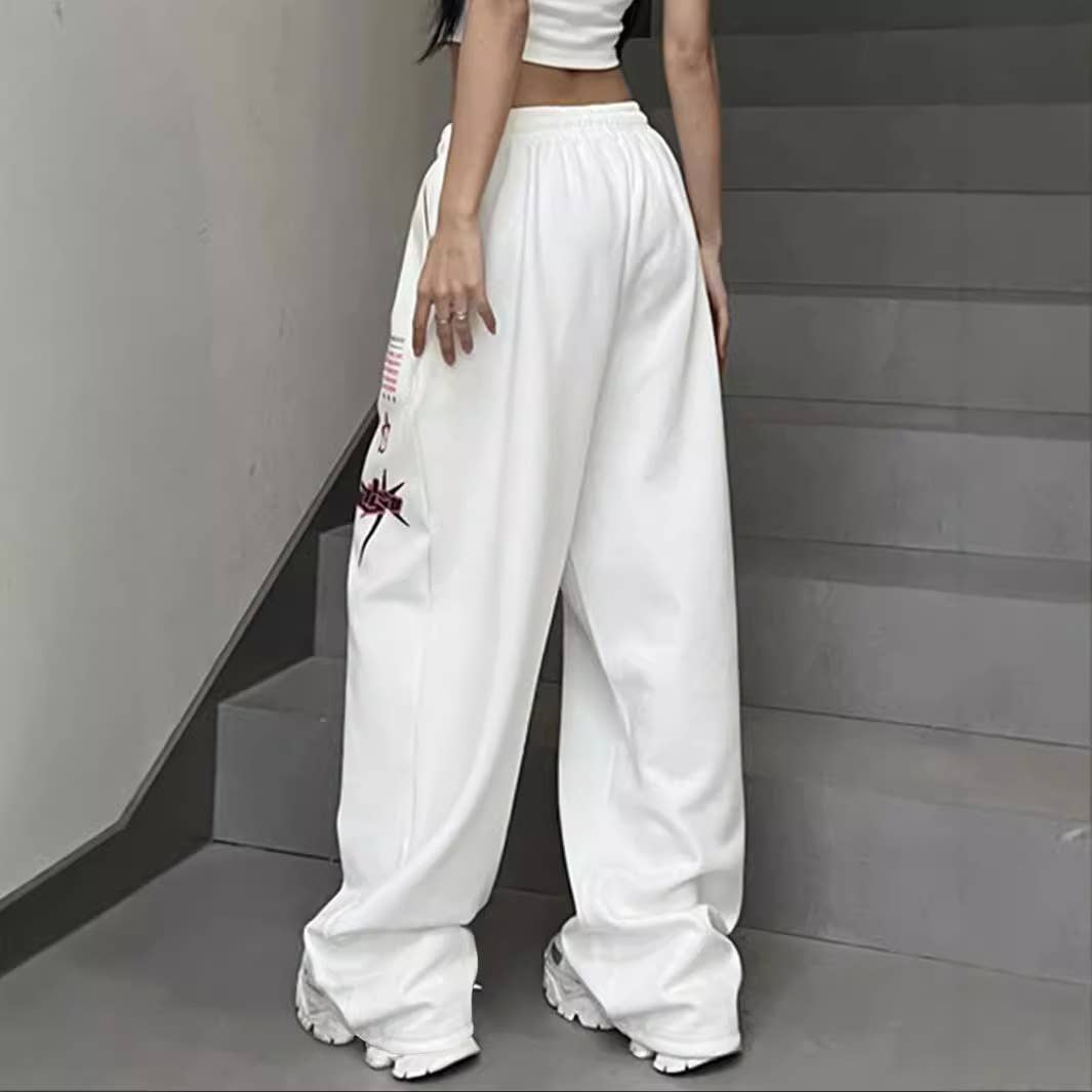 FLEECE PRINTED STREET DANCE HIPHOP CASUAL PANTS