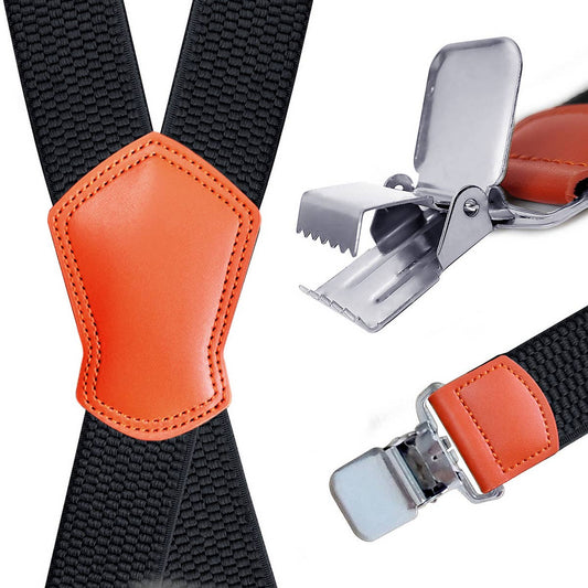 UNISEX ELASTIC X-SHAPED SUSPENDER CLIP