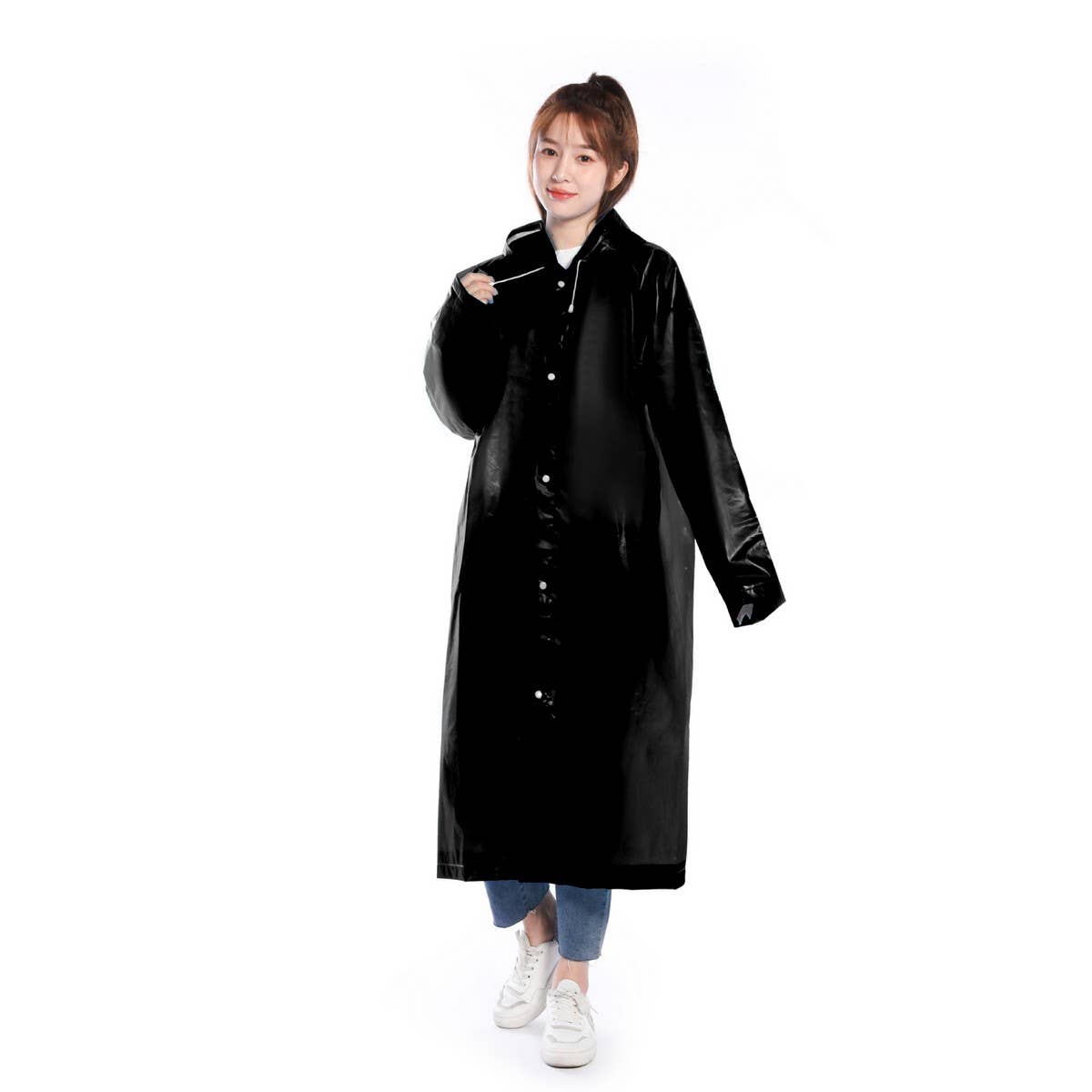 CWMM1492_PEVA HOODED THICKENED REUSABLE RAINCOAT