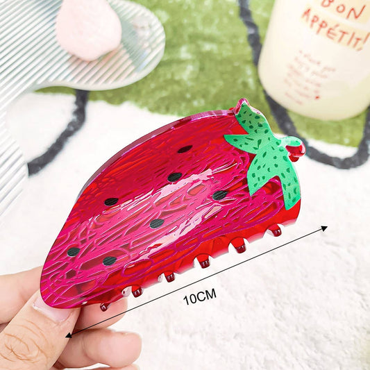 Cute Lemon Hair Claw for Girls, Shark Clip_CWAHA0385