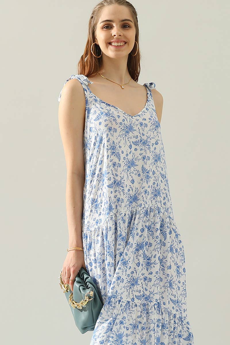 CWDMD826_STRAP TIE SLEEVELESS DRESS WITH TRIM TAPE AT HEM