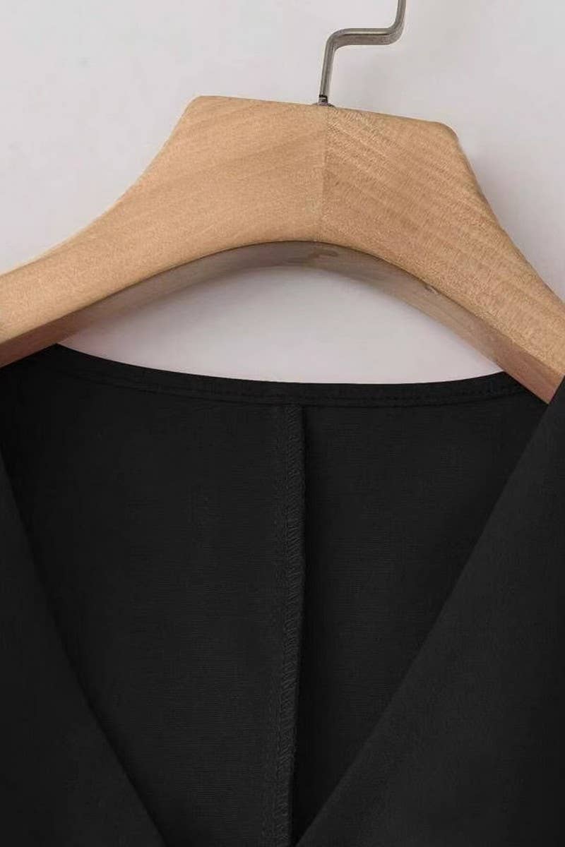 CWTTSL0404_FASHION SOLID COLOR SLIM FIT COMMUTER POCKET VEST