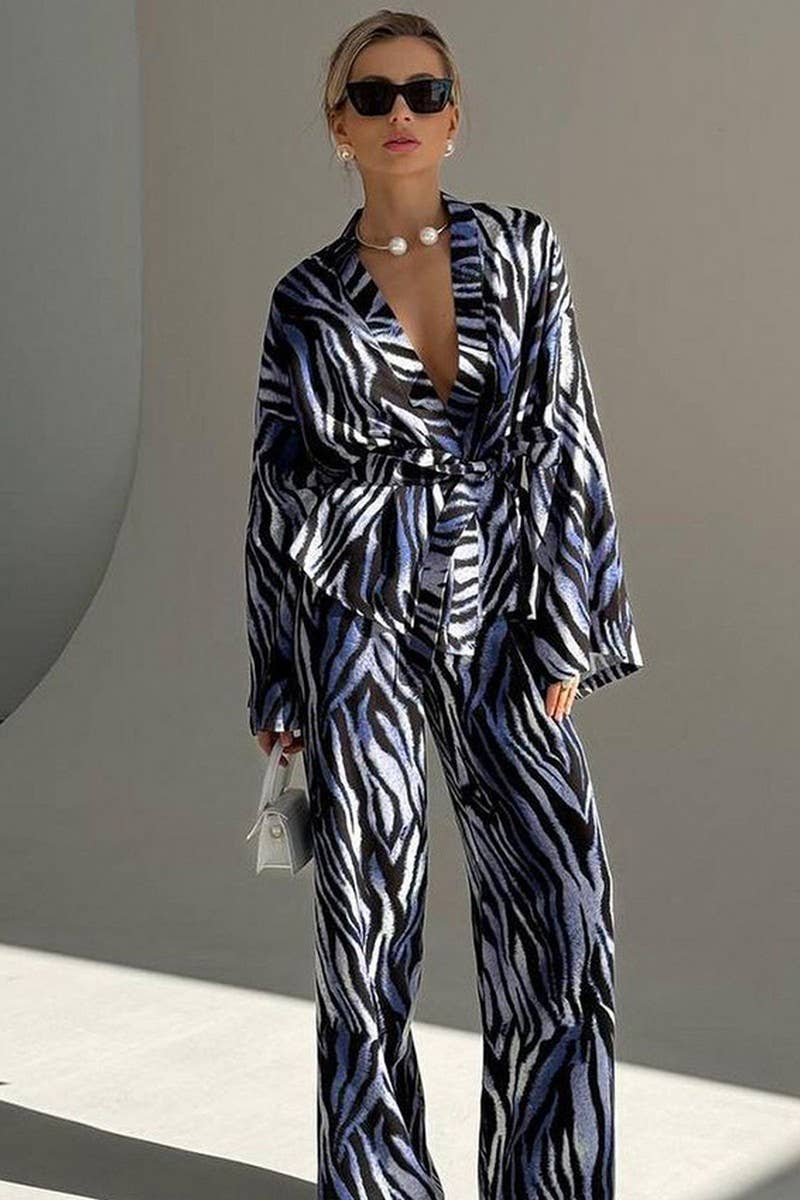CWSPJ0349_PRINTED LOOSE LONG-SLEEVED TROUSERS PAJAMA SET
