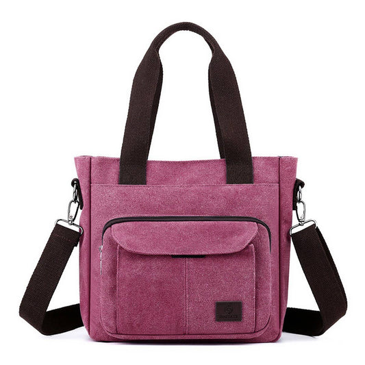 RETRO CASUAL CANVAS SHOULDER MESSENGER BAG_CWAB3483