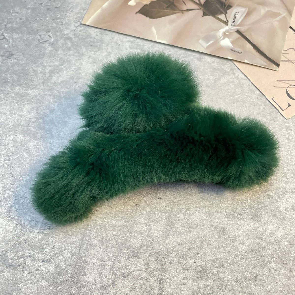 Rex Rabbit Fur Claws - Elegant Mixed Color Clips