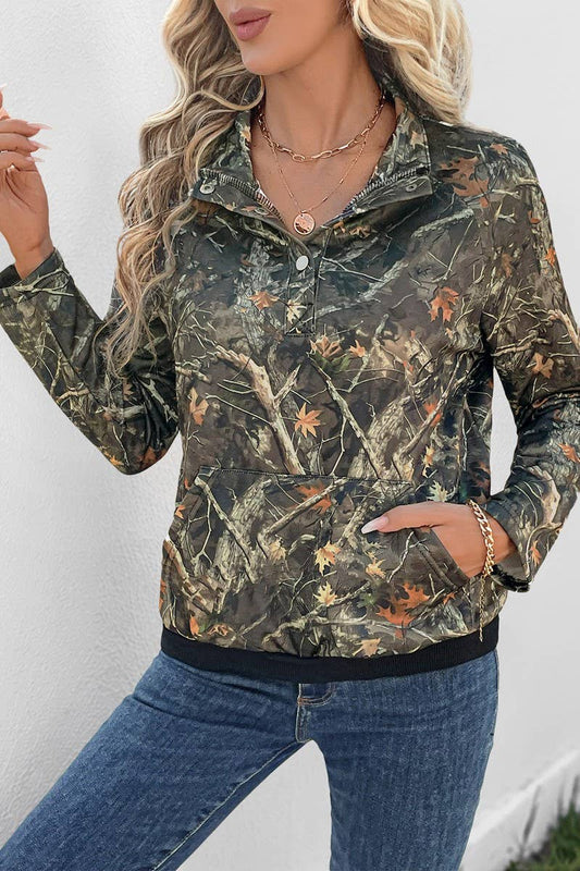 CWTBLL4050_BOTANICAL FLORAL PRINT PULLOVER SWEATSHIRT