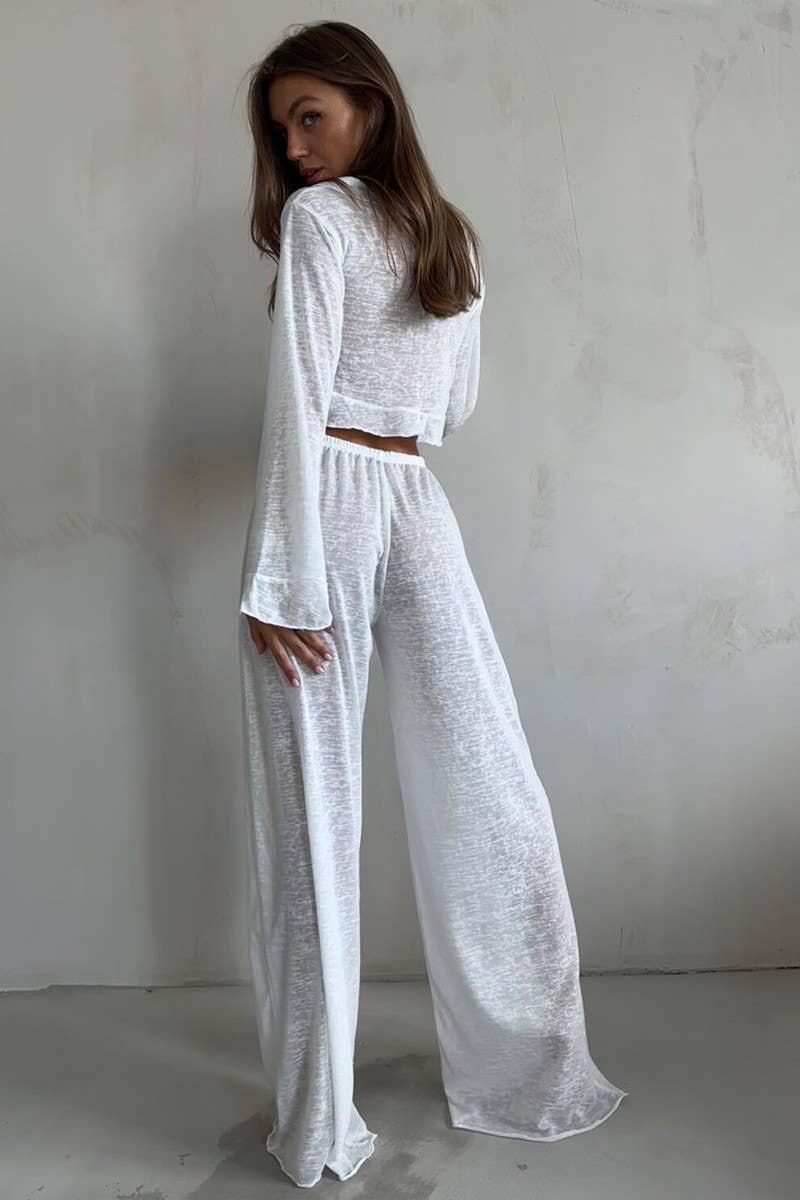 CWSTB1815_MODAL LONG-SLEEVED TOP AND PANTS PAJAMA SET