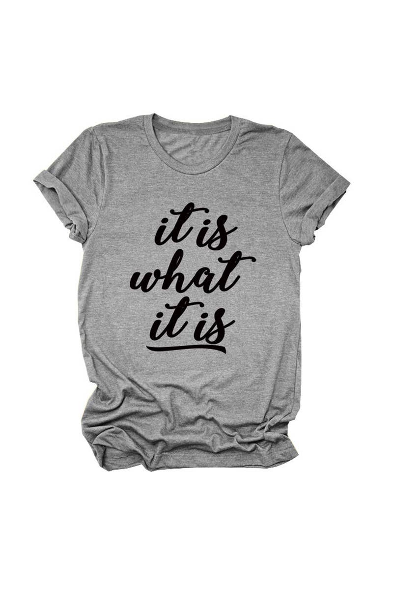 CWTTS1556_SUMMER LETTER CASUAL SHORT-SLEEVED T-SHIRT