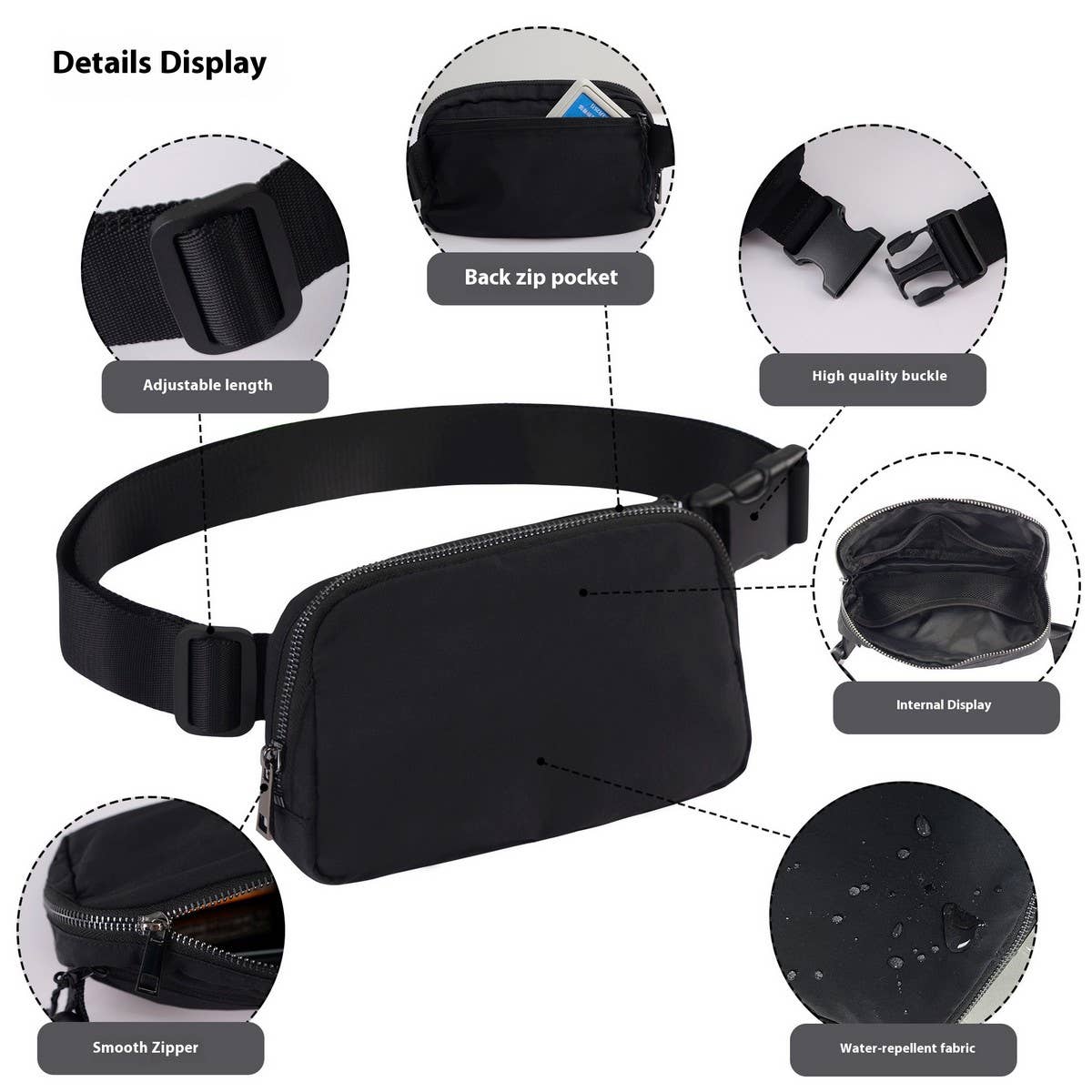 Unisex Crossbody Chest Bag ? Waterproof Nylon_CUAB0286