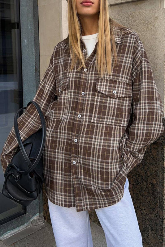 CWTSTL1590_VINTAGE POCKET LONG-SLEEVED STRIPED SHIRT