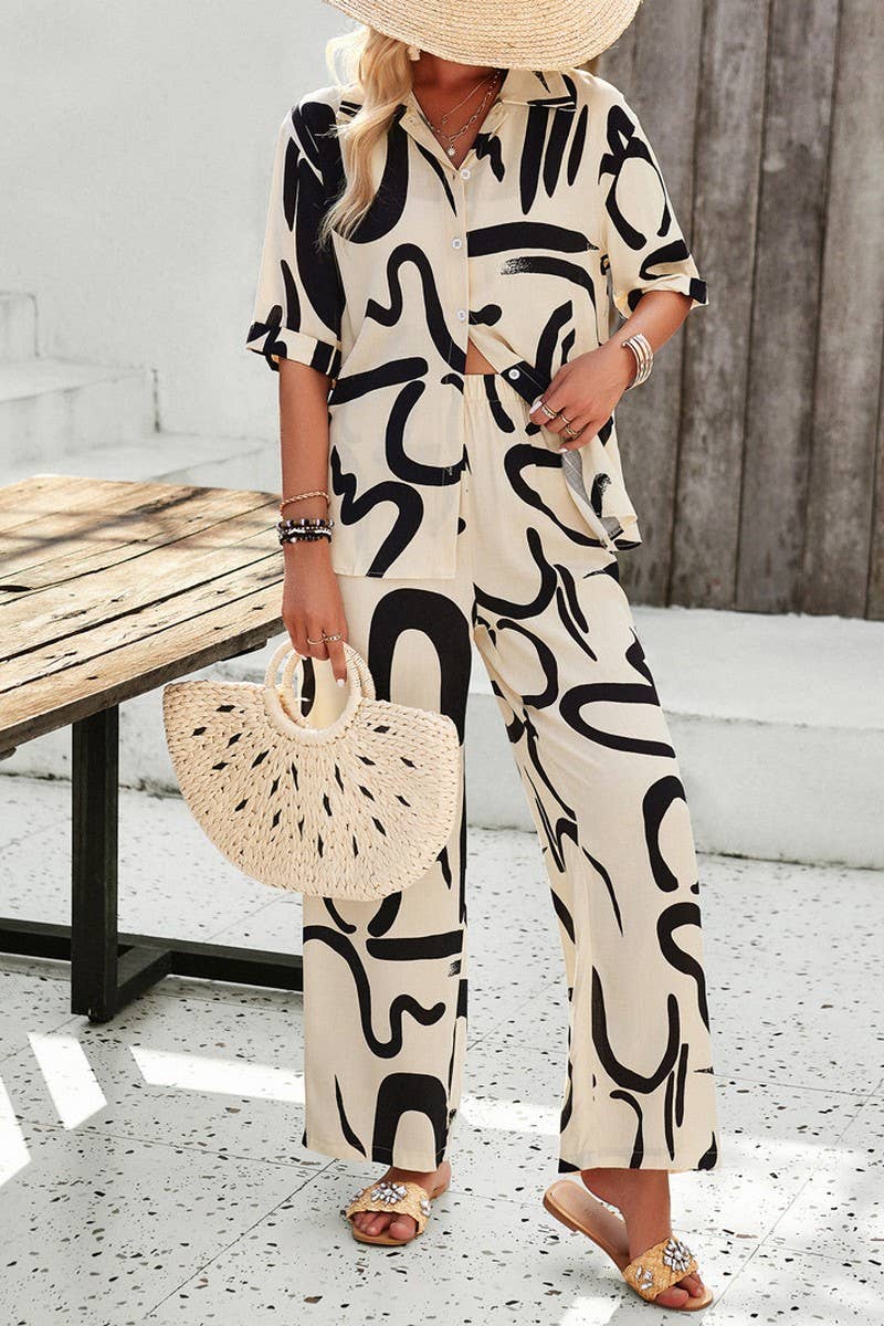 CWSS1073_SPRING AND SUMMER CASUAL COMFORT PRINTED SET