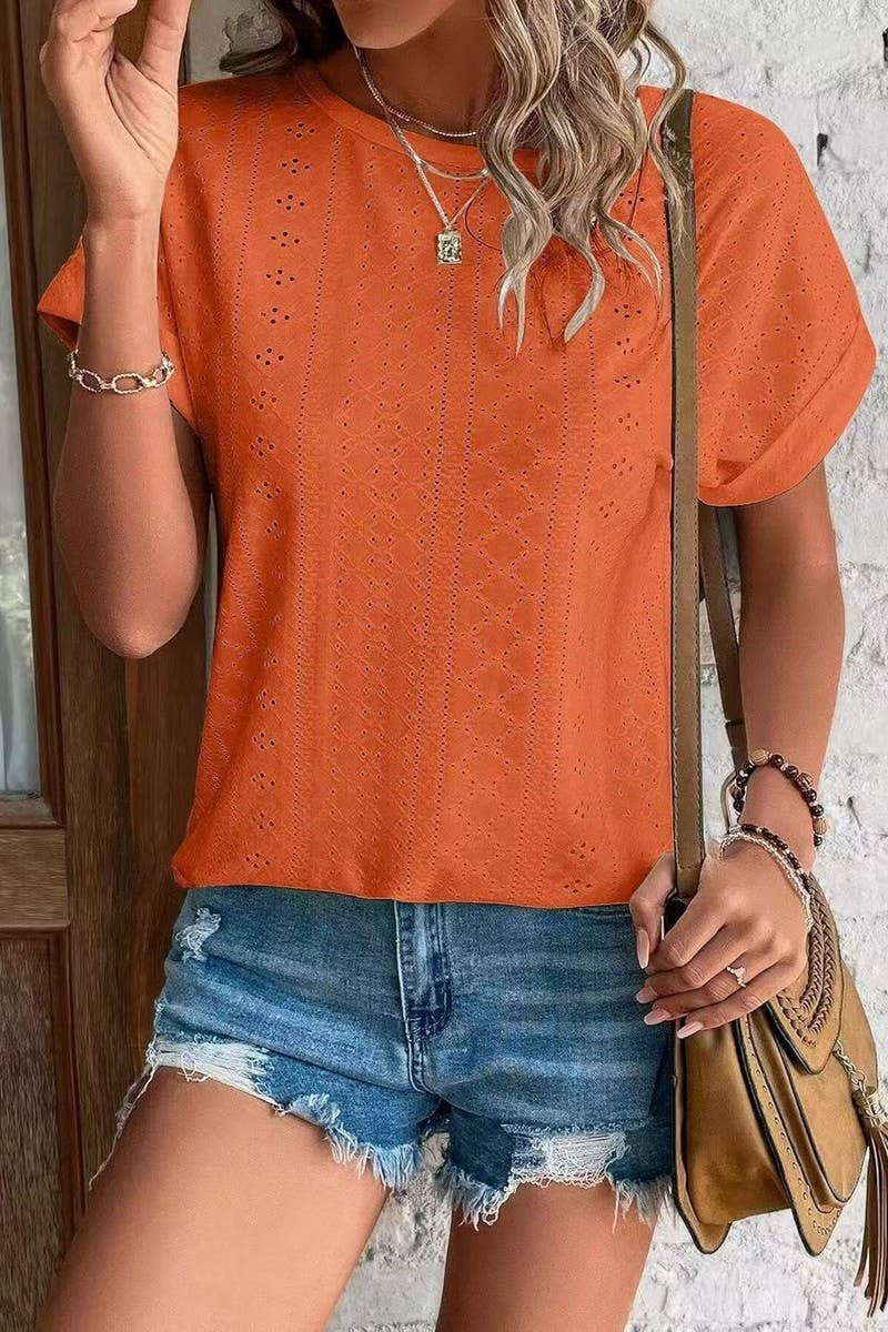 CWTTS1321_SUMMER NEW ROUND NECK LOOSE SHORT SLEEVE T-SHIRT