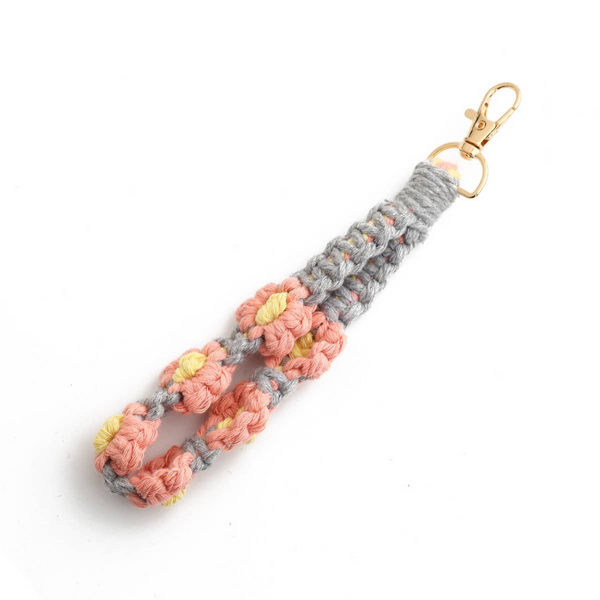 Dopamine Color Daisy Wrist Strap Keychain_CWAB5080