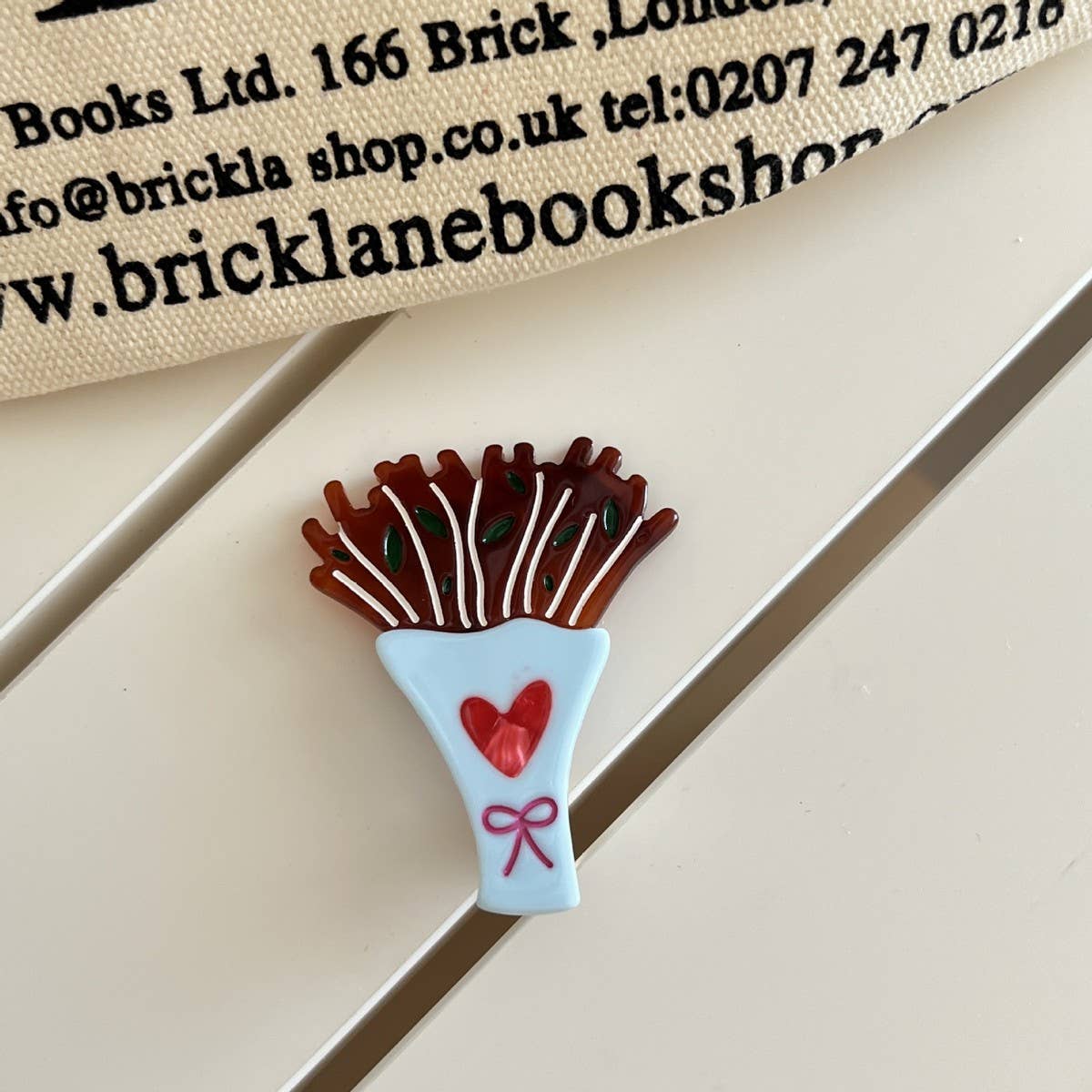 CWAHA07744_CARTOON TULIP BIRD ACETATE HAIR CLIP FOR WOMEN